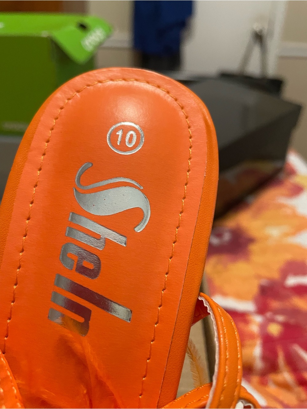 Skechers Women's Orange Heeled Sandals